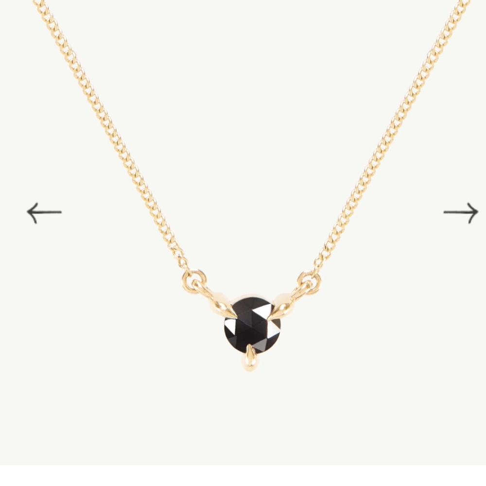 Black Diamond fizz Necklace